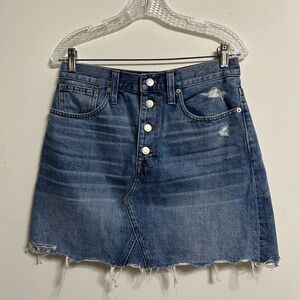 Maxwell‎ Rigid Denim A Line Jean Skirt